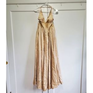 Fame and Partners Astrid Dress - Champagne - Size 2